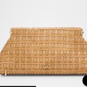 Cult Gaia Lillia Mini Woven Clutch Bag
